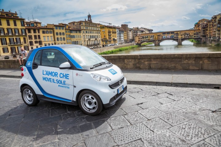 Como funciona o compartilhamento de carros na Itália
